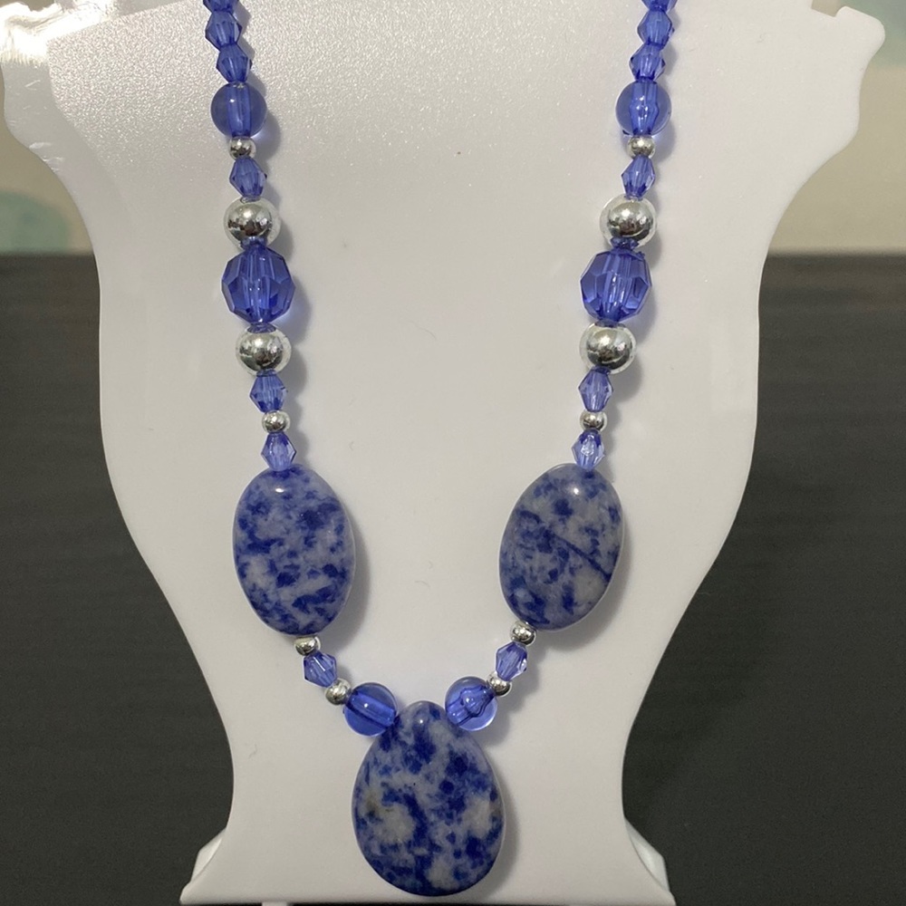 Sodalite and Beads 18" Necklace
